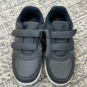 FitVille Wide Walking Shoes Mens Size 9 Extra Wide Gray Orthopedic Diabetic